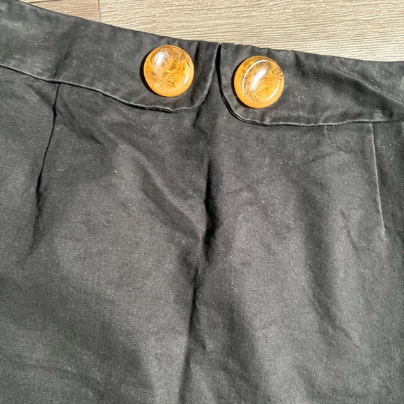 Anthropologie Elevenses Black‎ Skirt- 0 - Picture 2 of 8